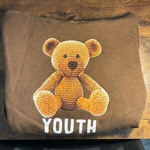 FASHIONNOVA Teddy Youth Hoodie - Brown